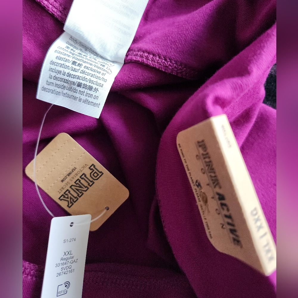 PINK VS Foldover Cotton Flare Legging size XXL NWT - Picture 5 of 9